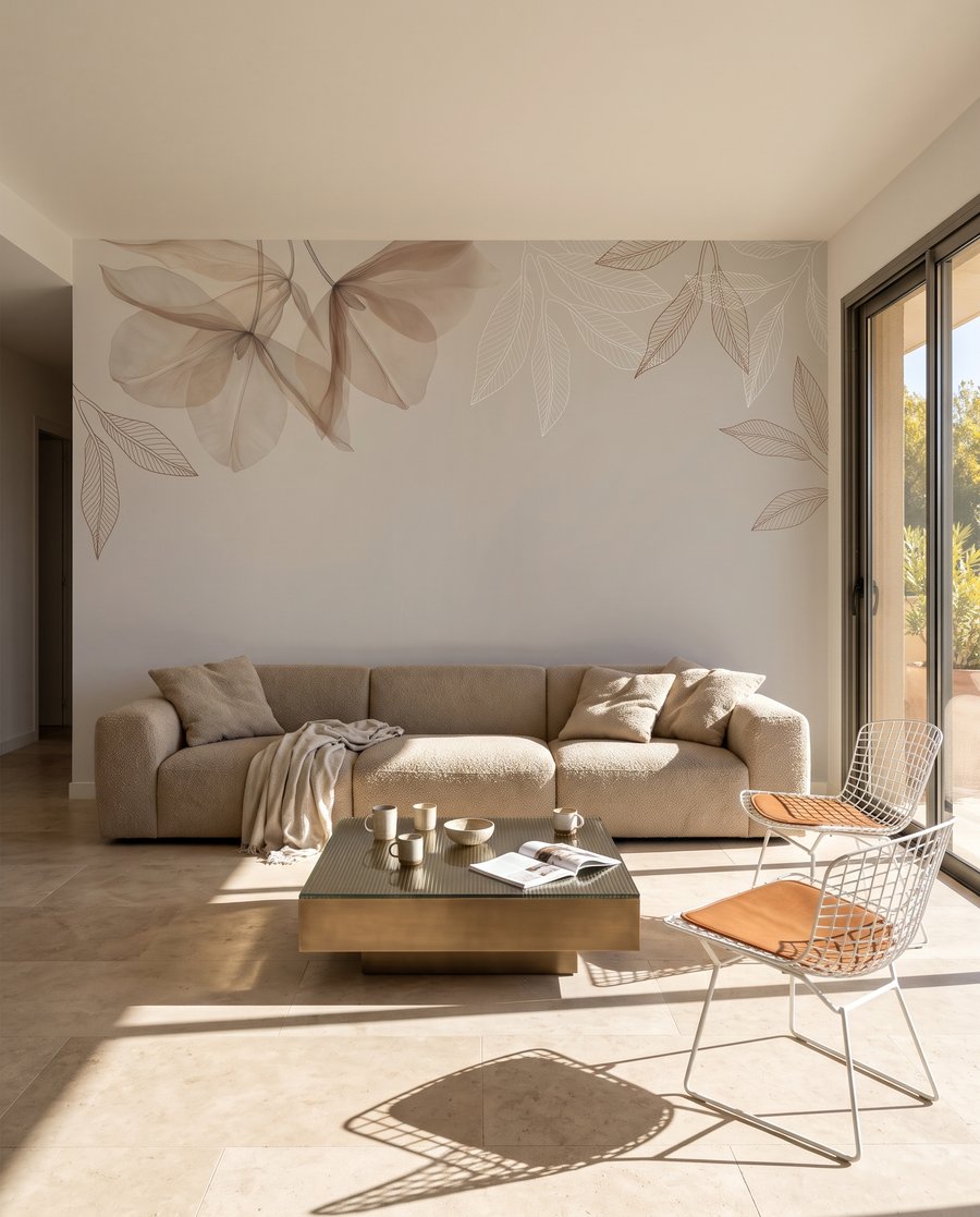 Folhas no topo — interior 3