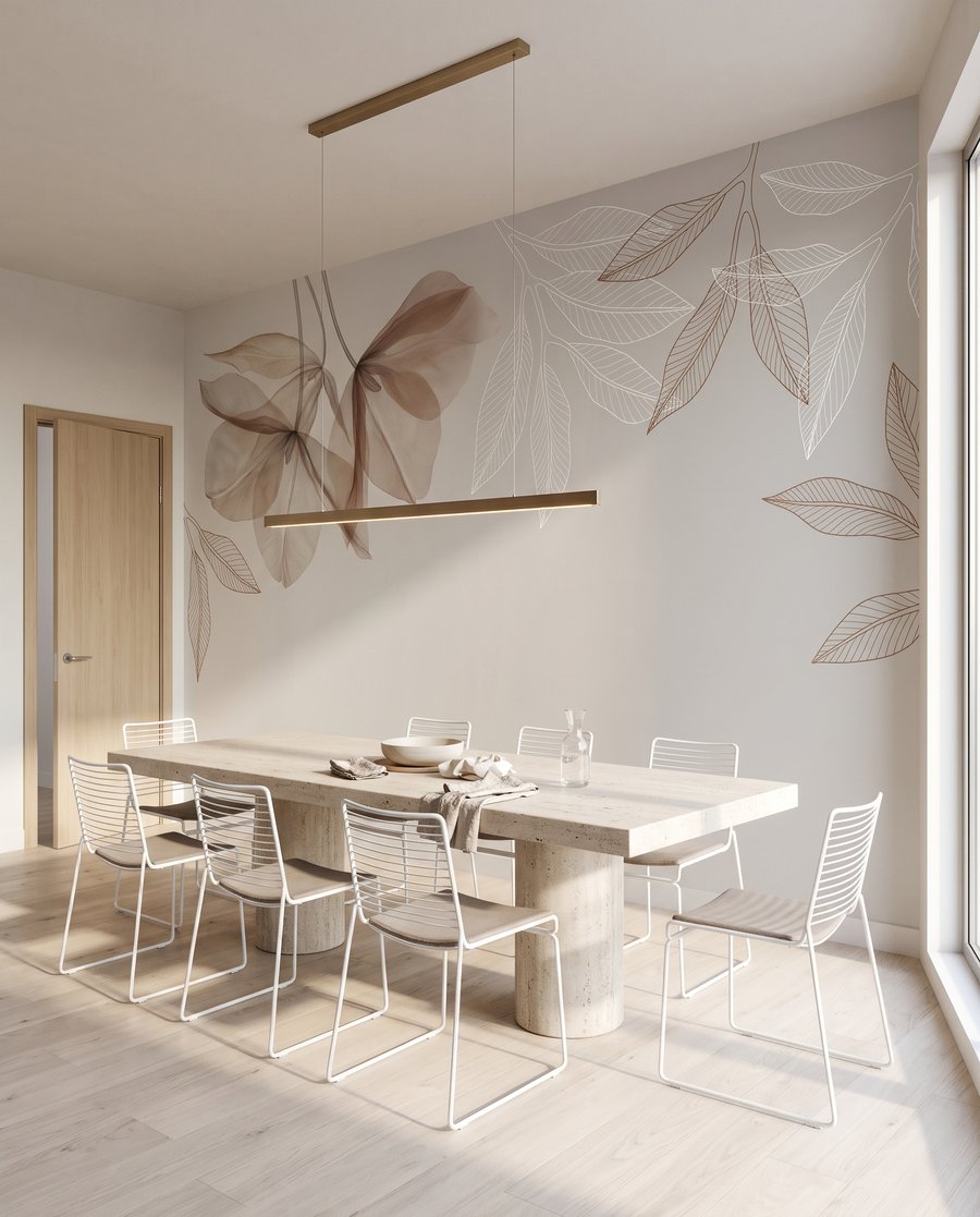Folhas no topo — interior 7