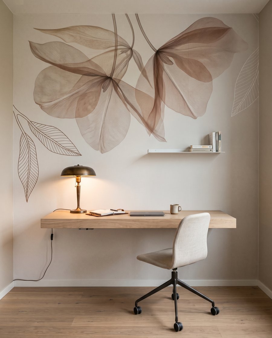 Folhas no topo — interior 8