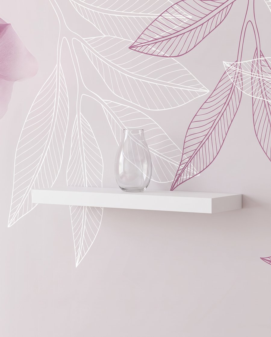 Folhas no topo — detalhe