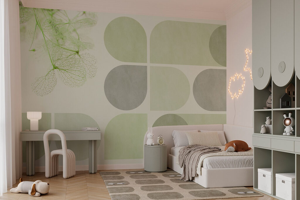 Folhas e formas arredondadas — interior 5