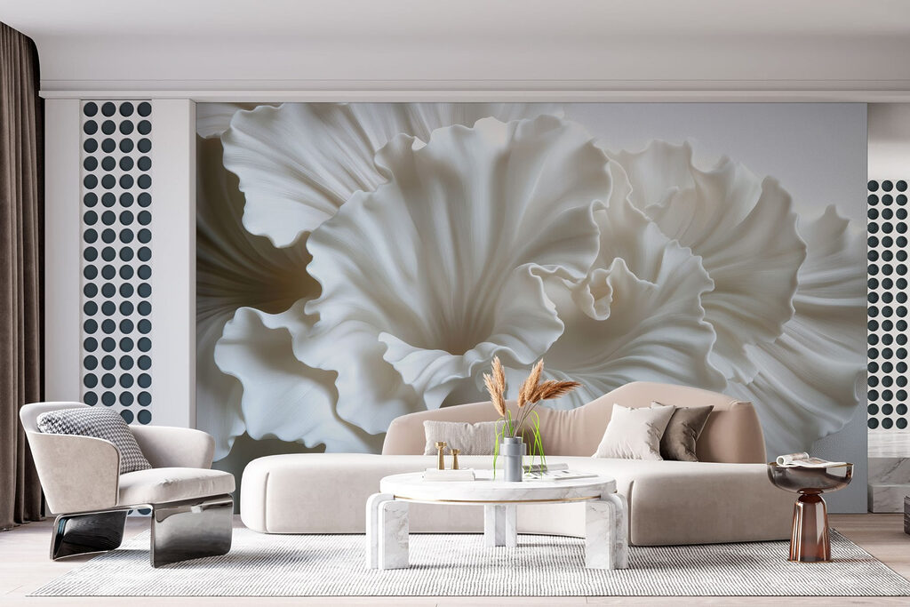 Flor branca com sombras — interior 4