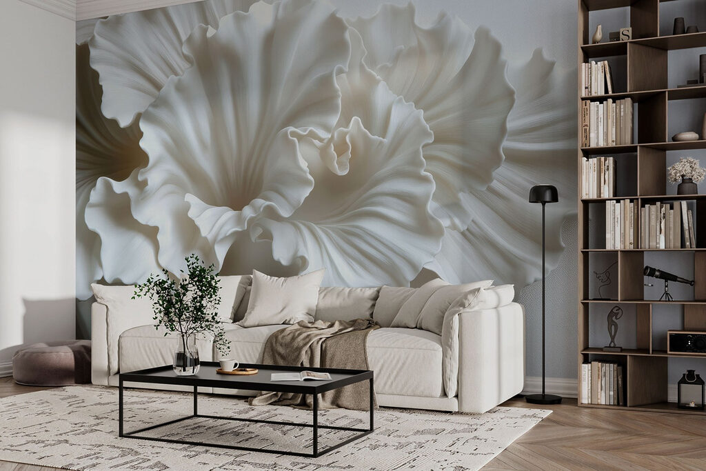 Flor branca com sombras — interior 5