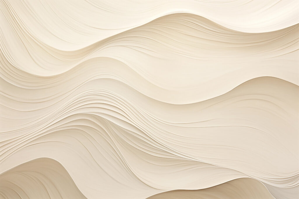 Camadas creme em ondas — design completo