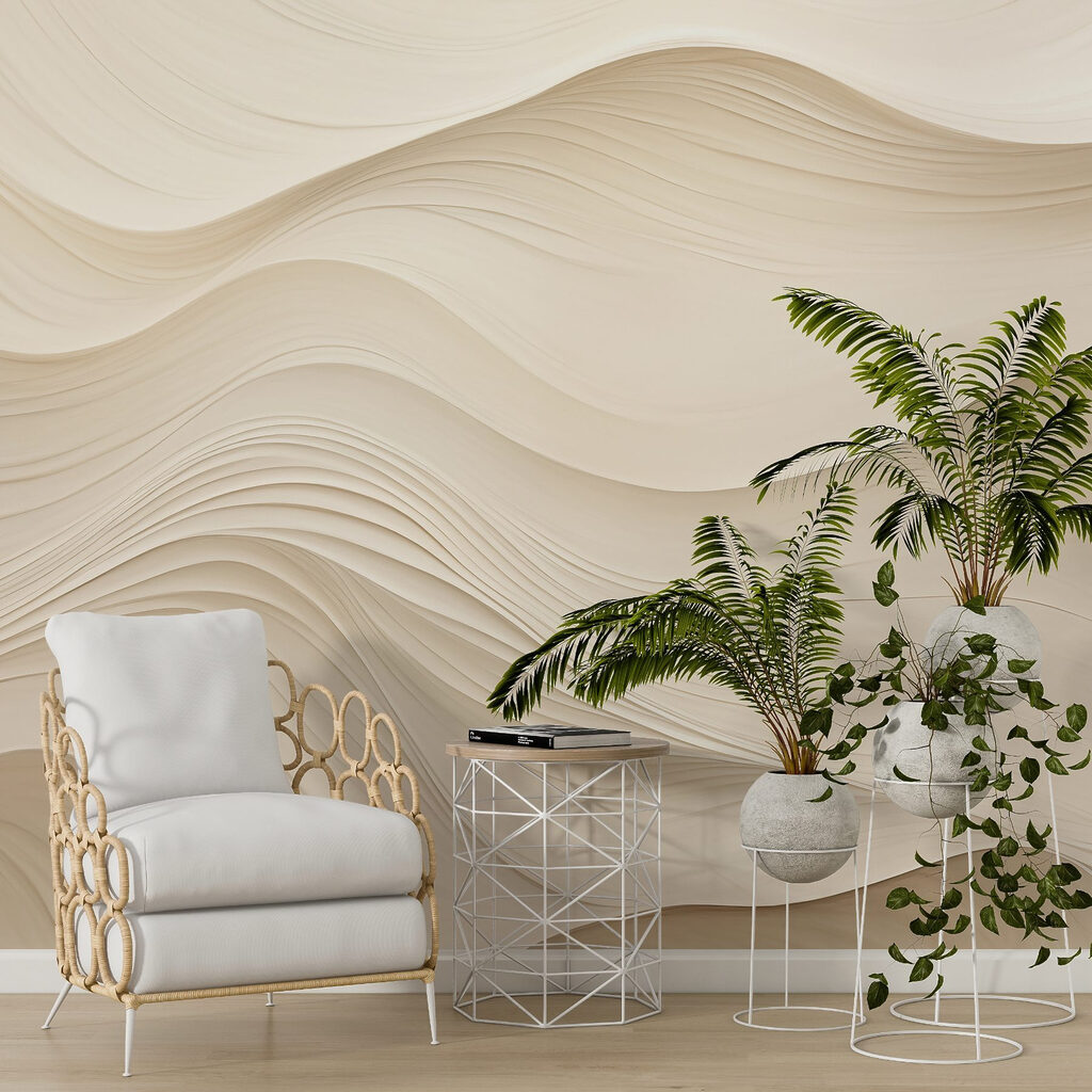 Camadas creme em ondas — interior 1