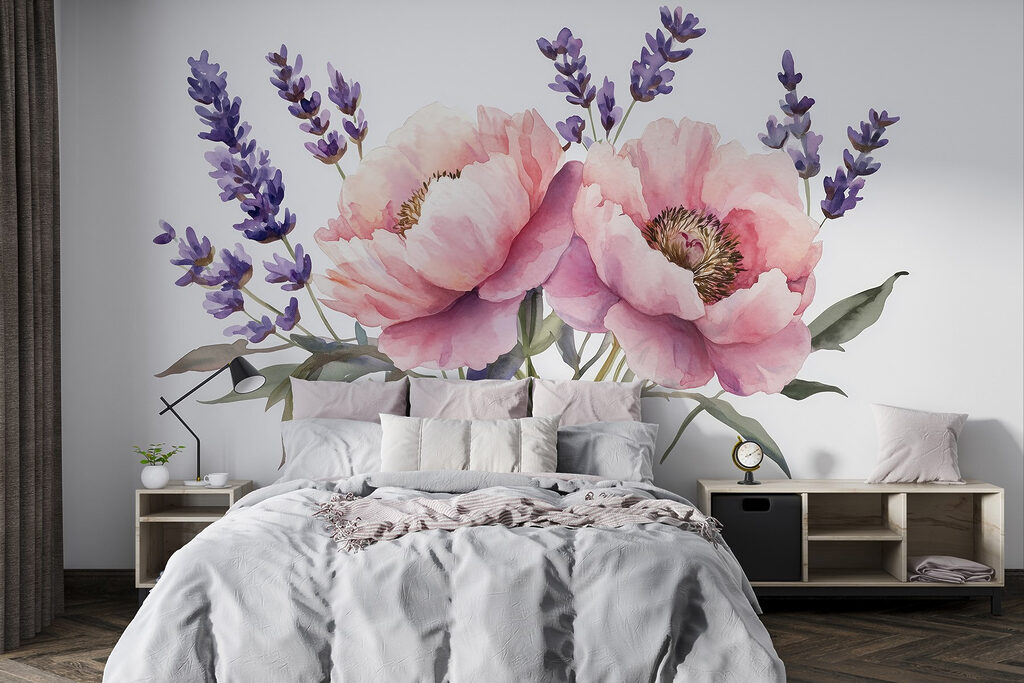 Ramo cor-de-rosa com alfazema — interior 2