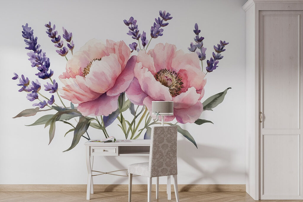 Ramo cor-de-rosa com alfazema — interior 3