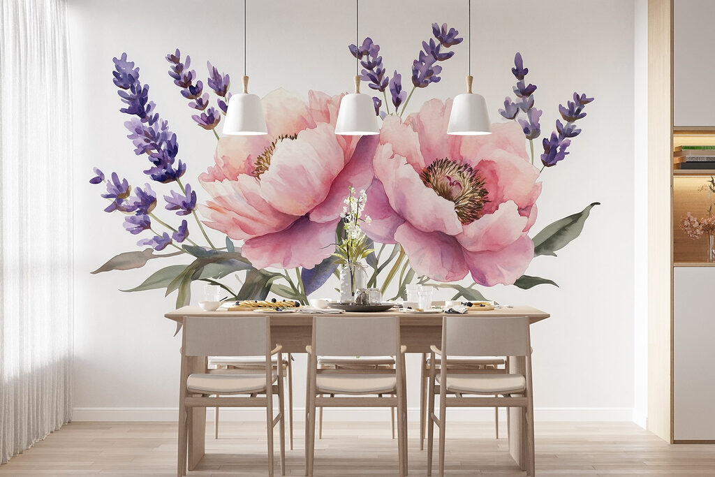 Ramo cor-de-rosa com alfazema — interior 4