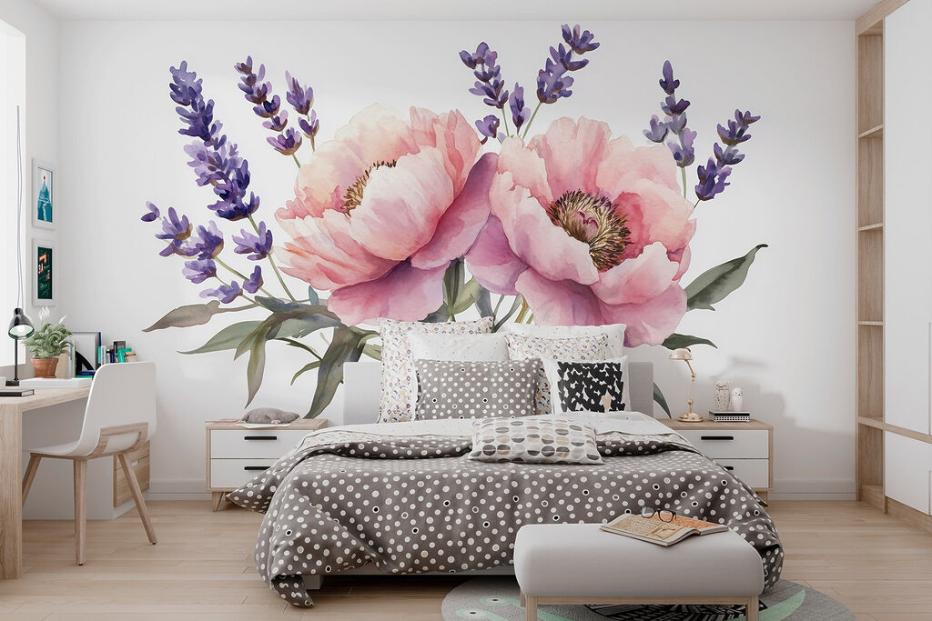 Ramo cor-de-rosa com alfazema — interior 5