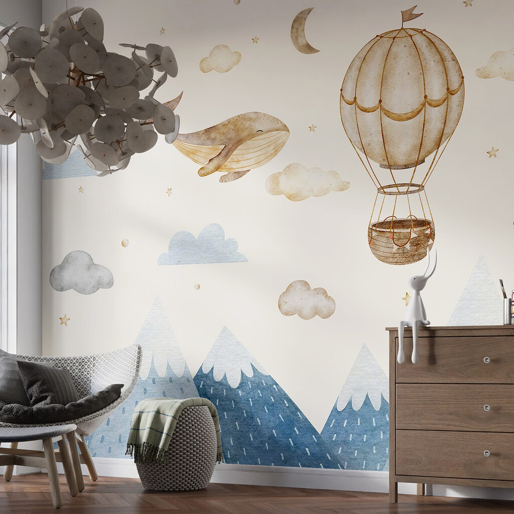 Baleia e balão — interior 1