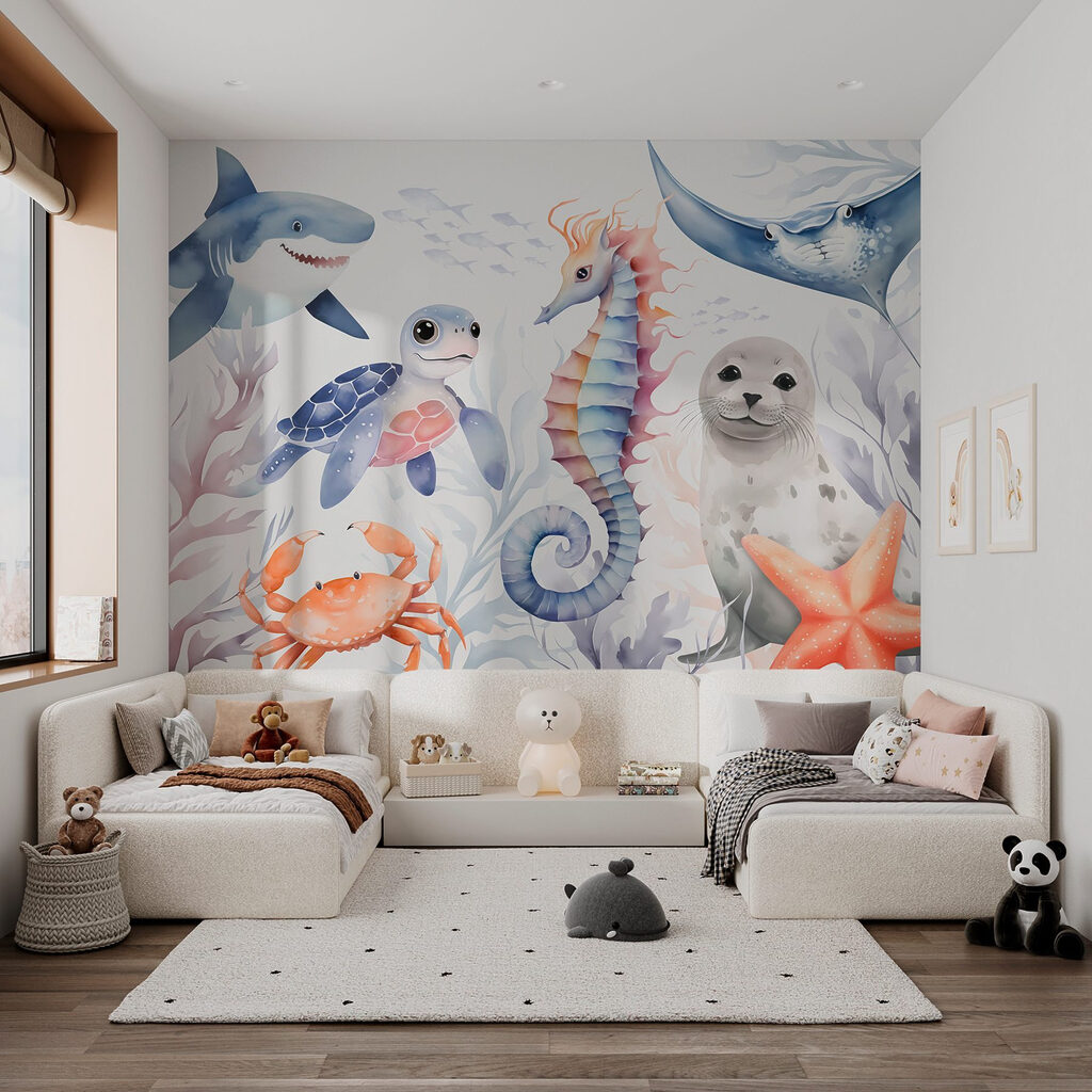 Animais marinhos entre corais — interior 2