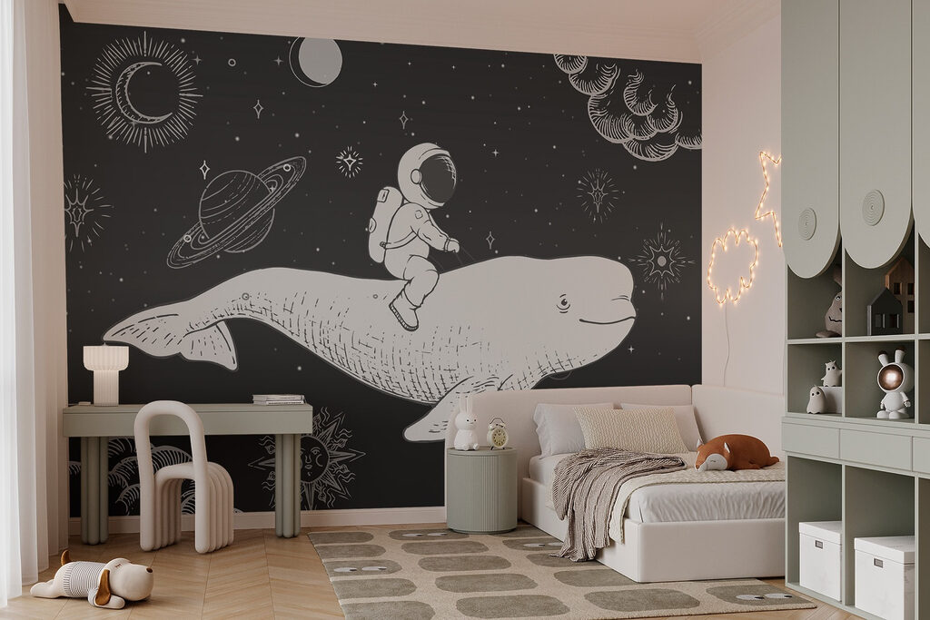 Astronauta numa baleia espacial — interior 2
