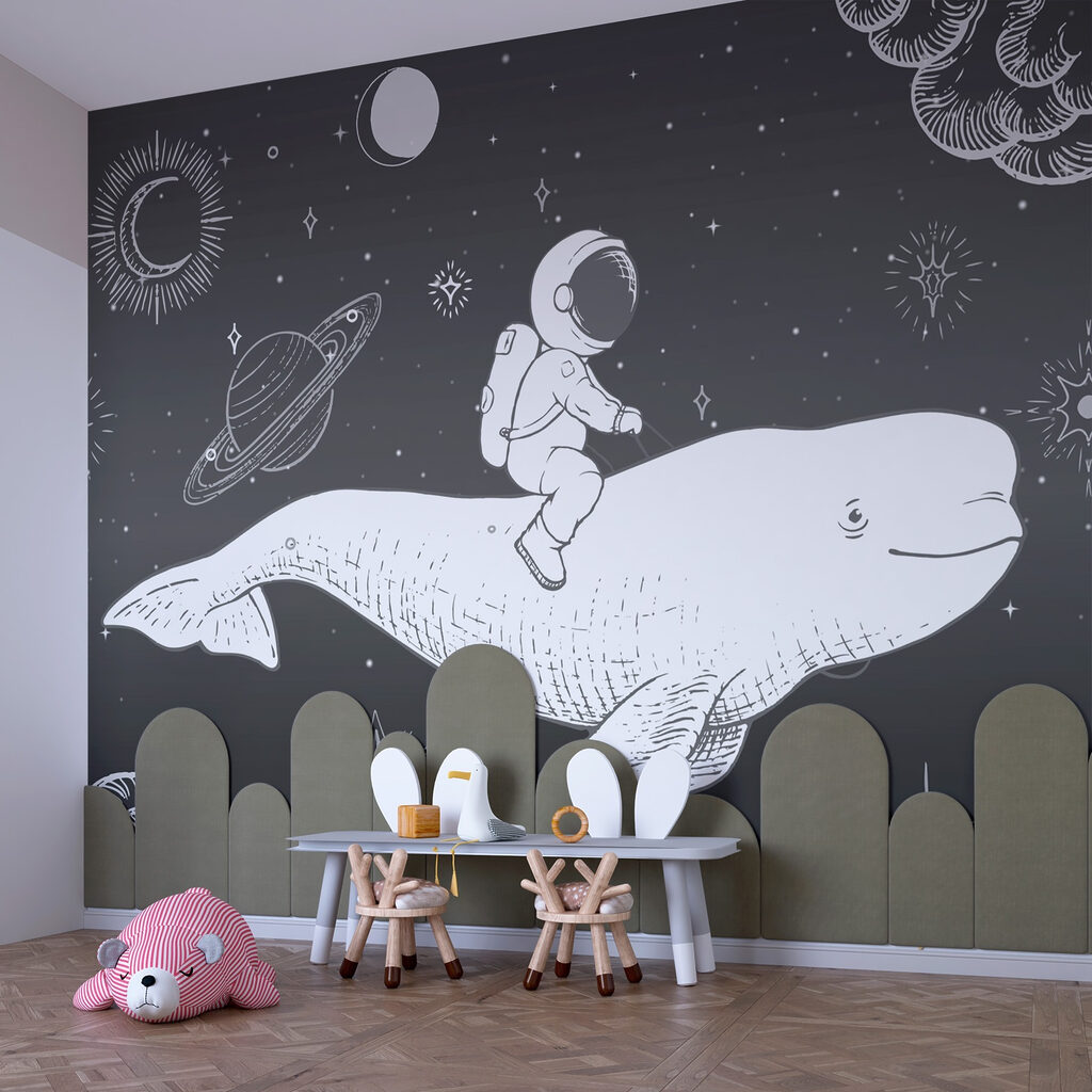 Astronauta numa baleia espacial — interior 3