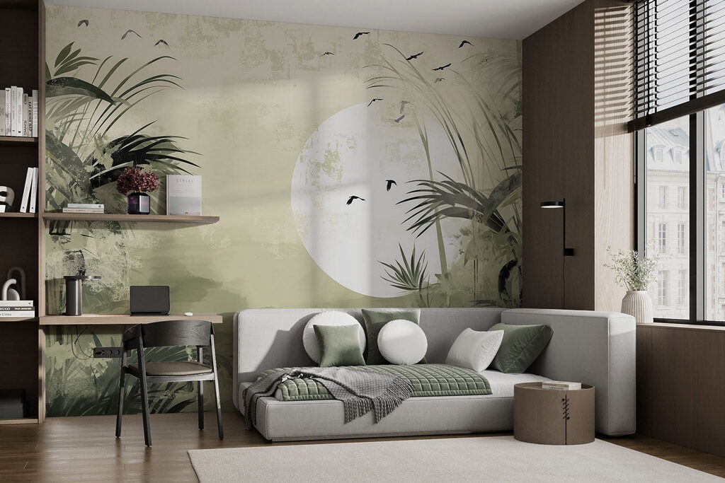 Luar sobre folhagem tropical — interior 2