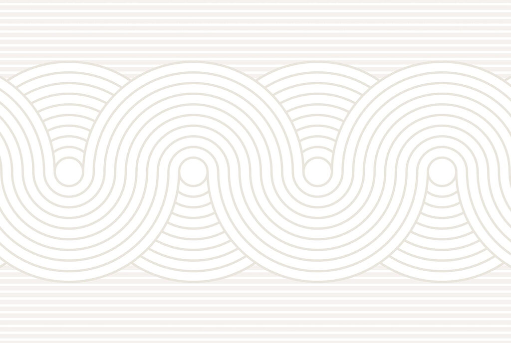 Ondas cinzentas sobre branco — design completo