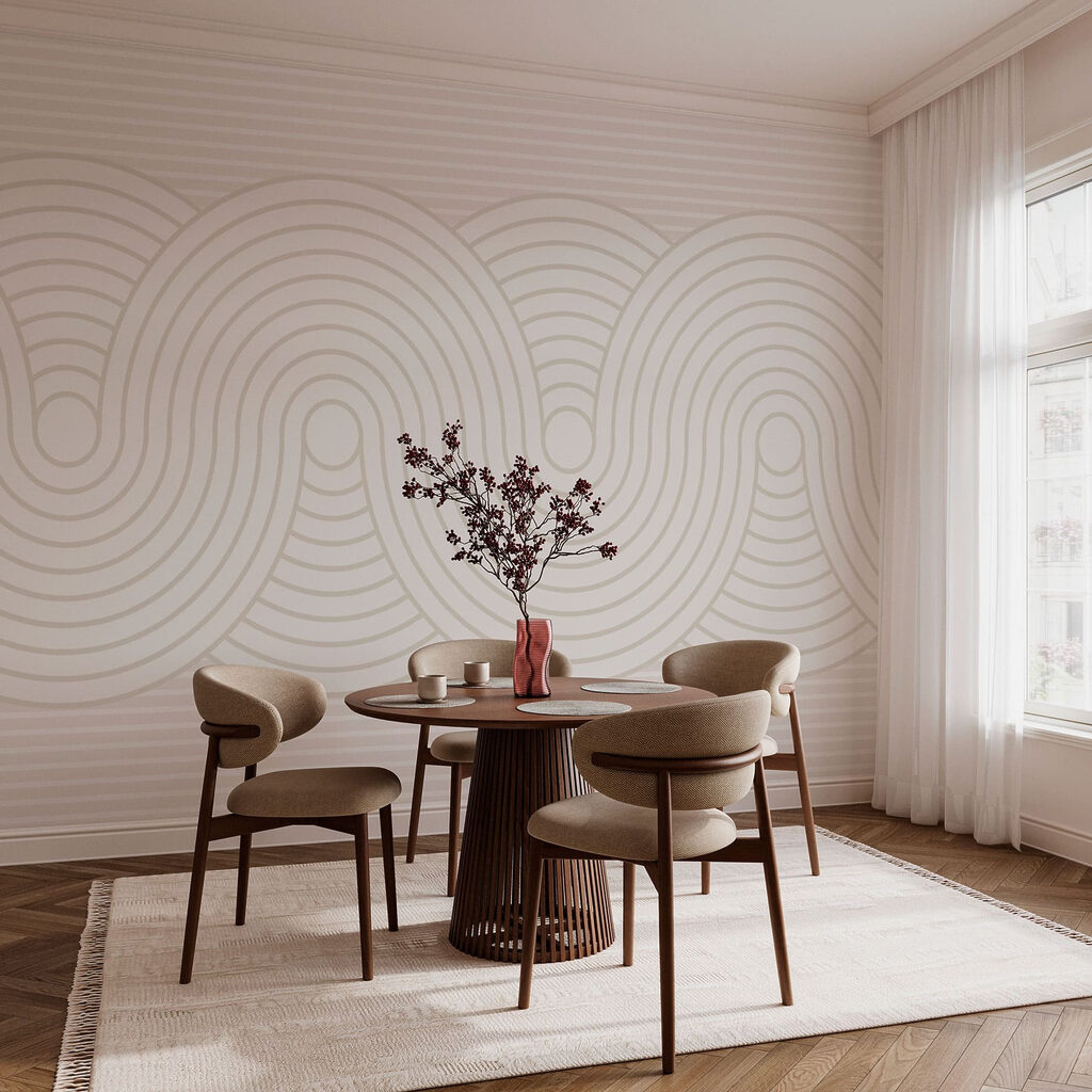 Ondas cinzentas sobre branco — interior 3