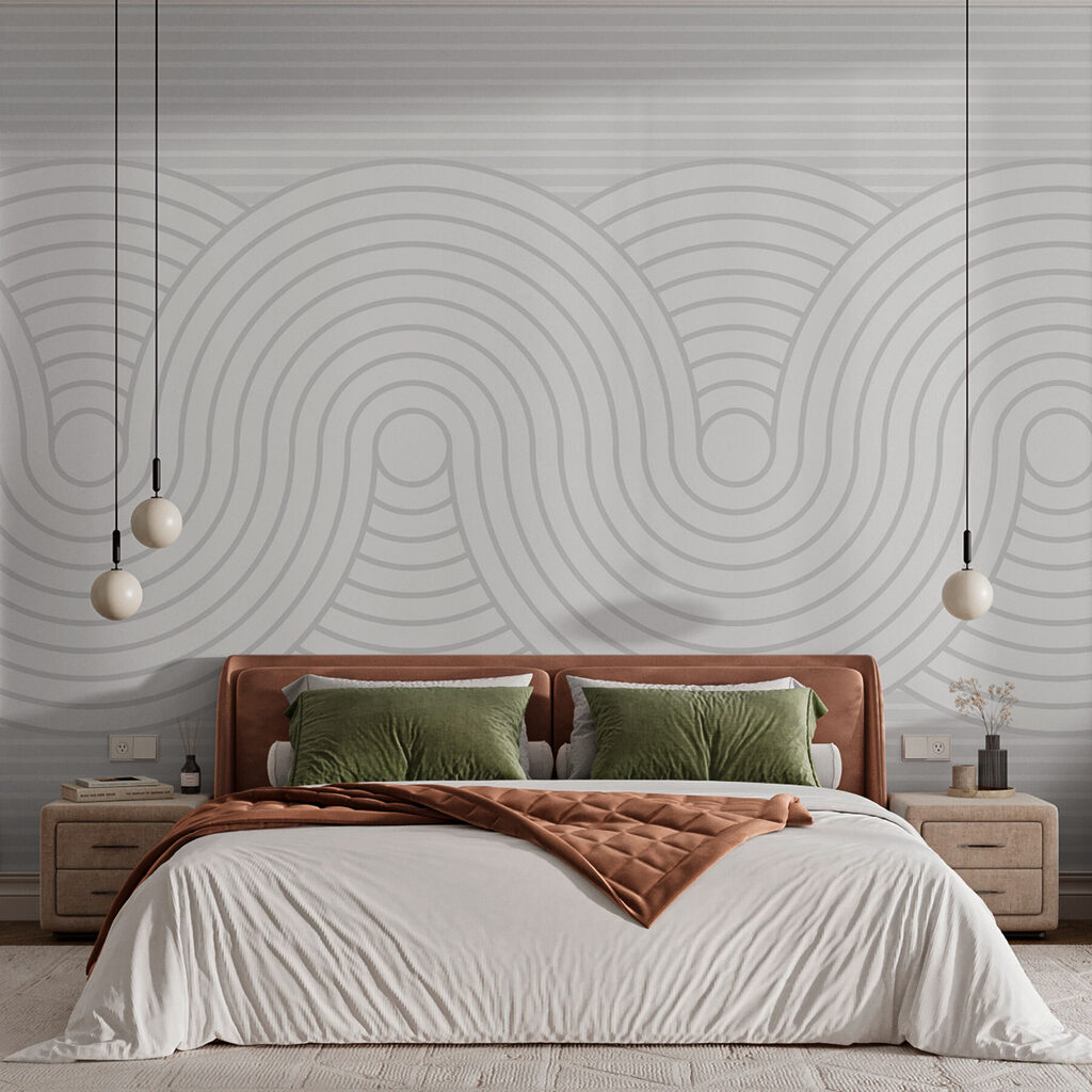 Ondas cinzentas sobre branco — interior 2