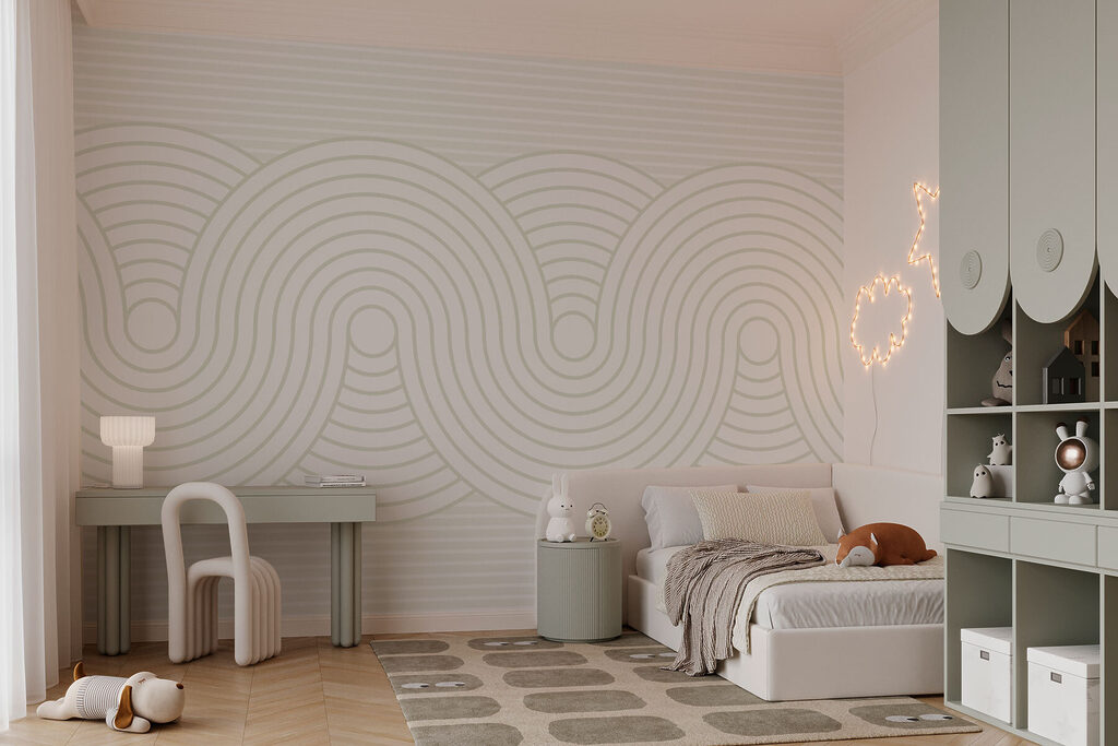 Ondas cinzentas sobre branco — interior 3