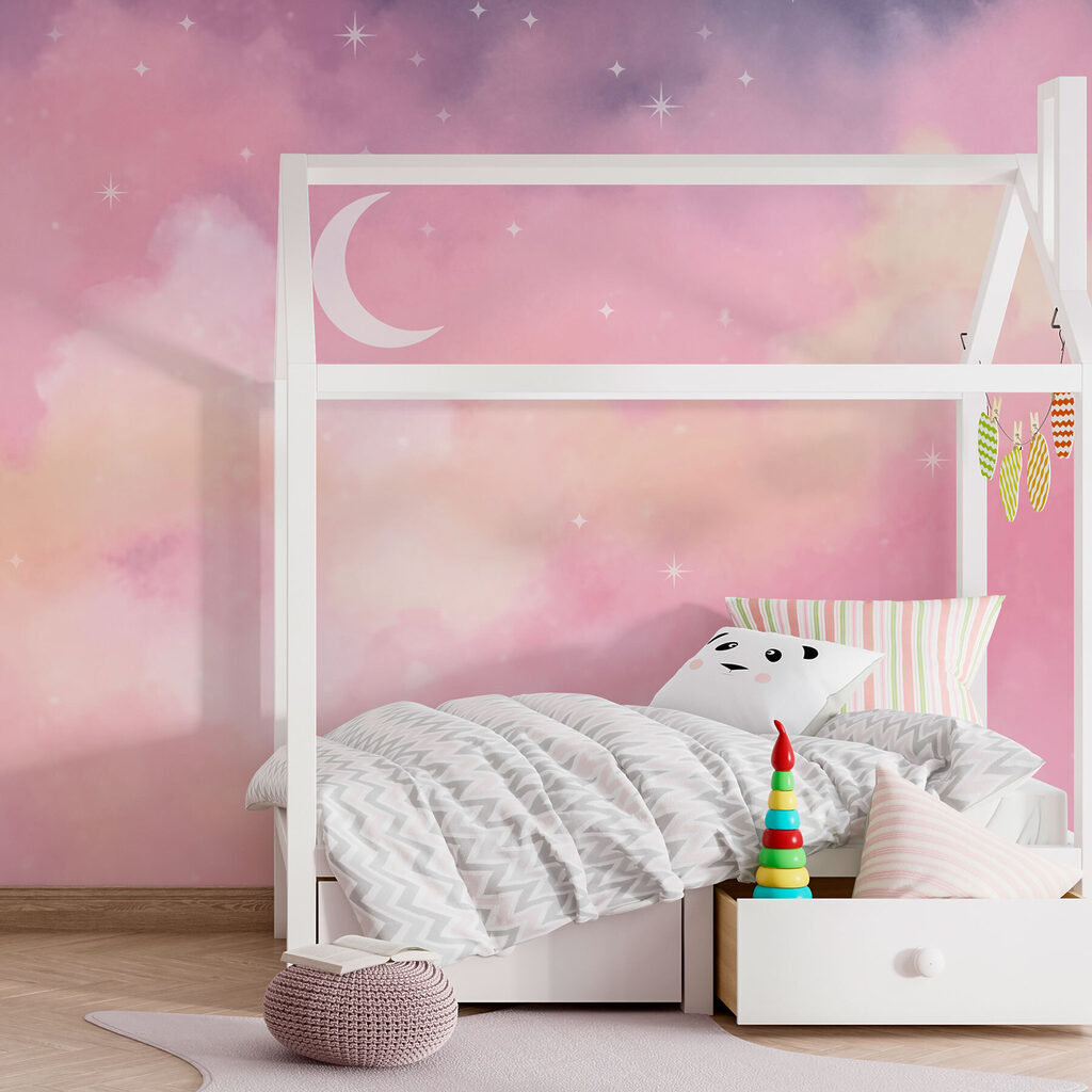 Lua entre nuvens cor-de-rosa — interior 2