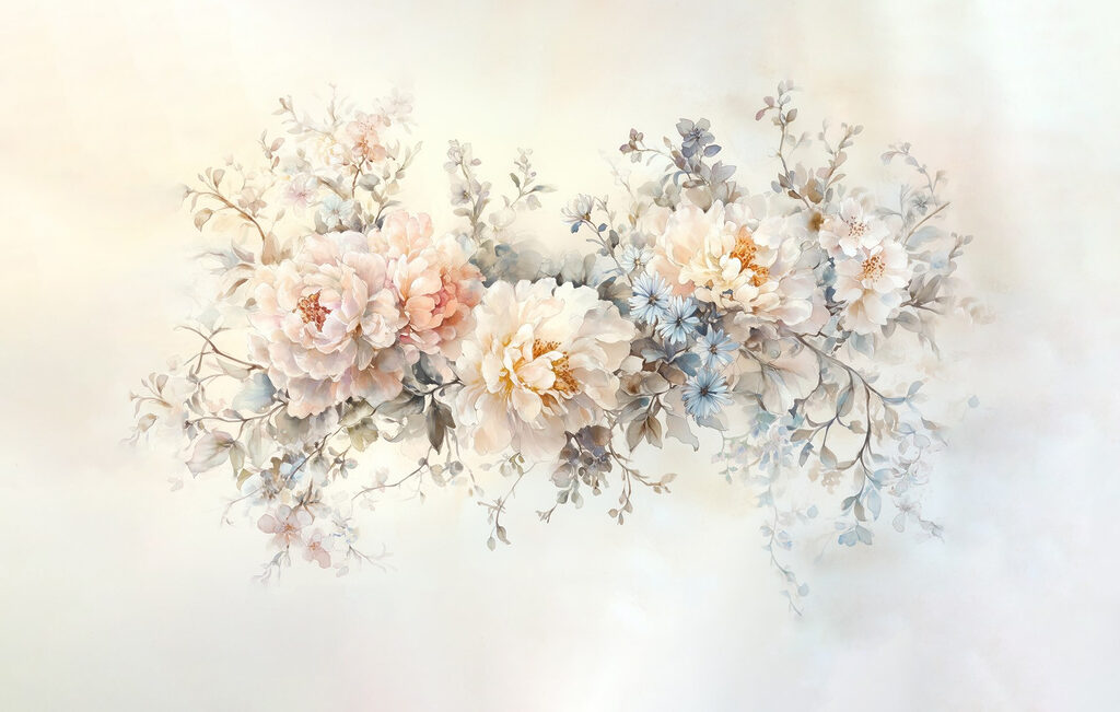Ramo de flores delicadas — design completo