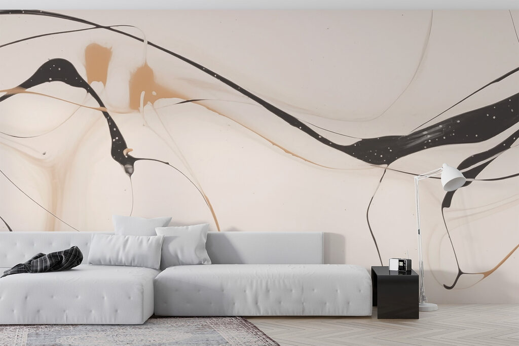 Linhas pretas em bege — interior 2