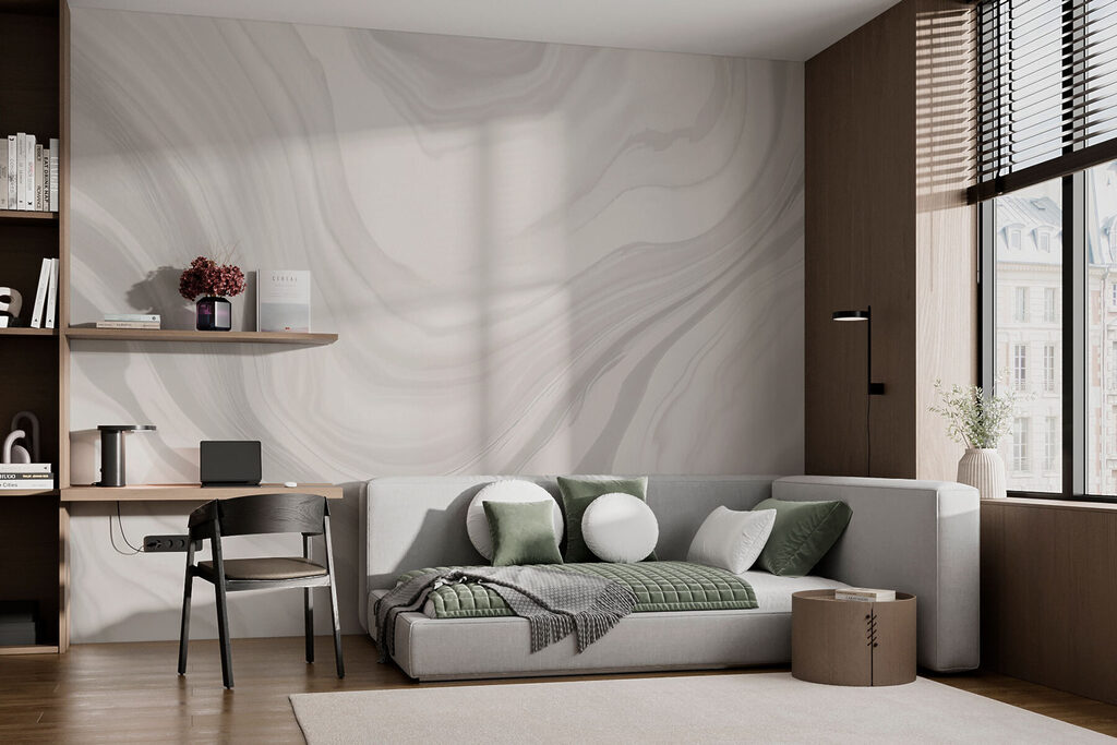 Linhas claras em ondas — interior 1