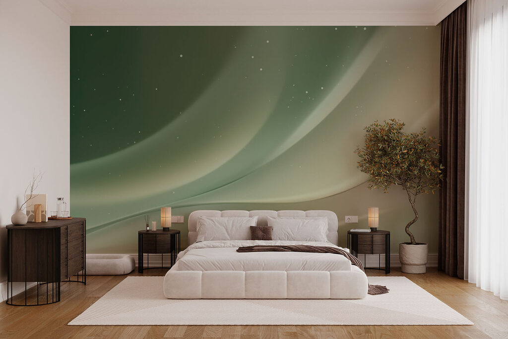 Faixas verdes com estrelas — interior 2
