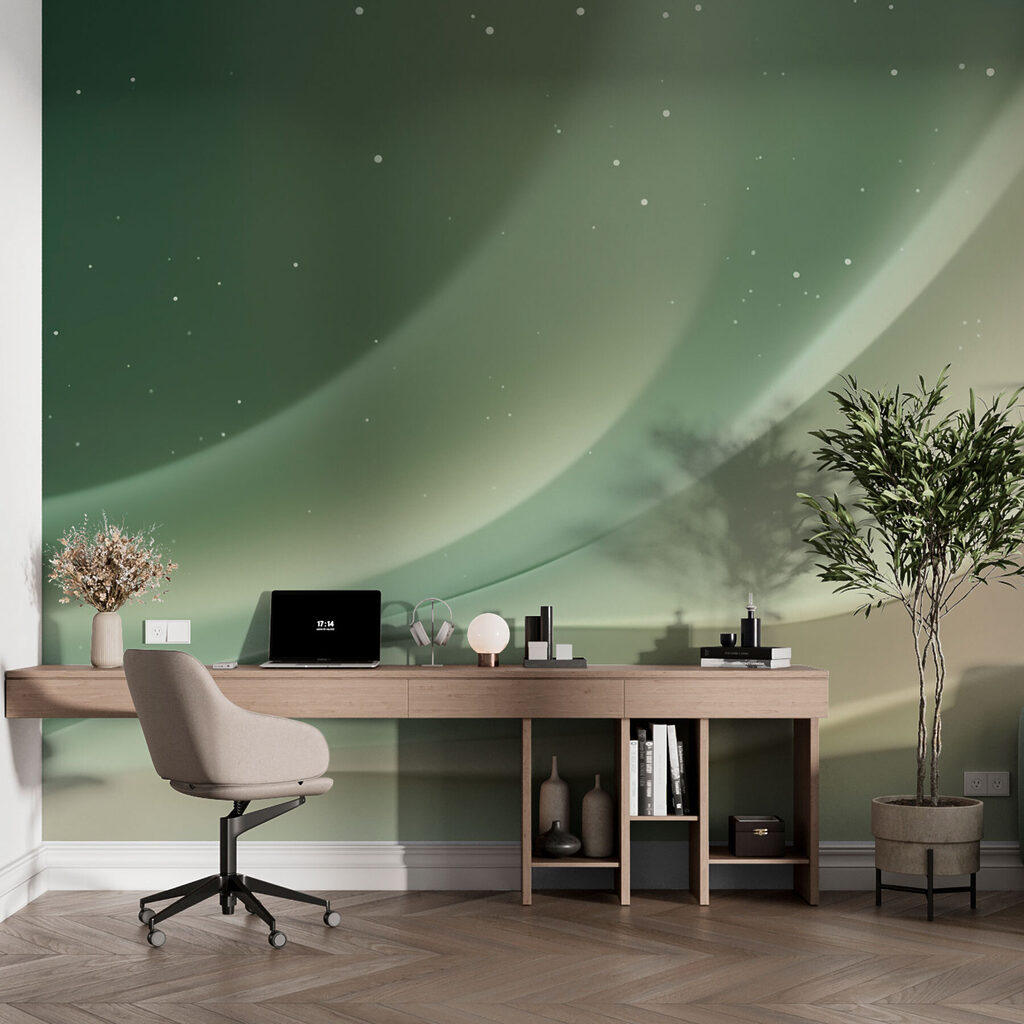 Faixas verdes com estrelas — interior 3