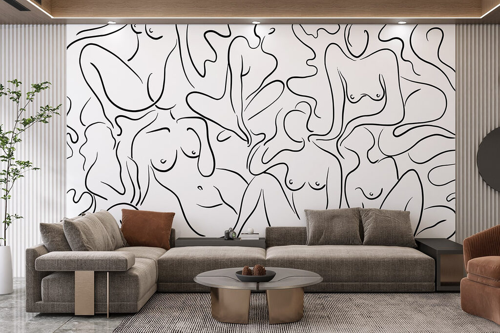 Mulheres em linhas soltas — interior 1