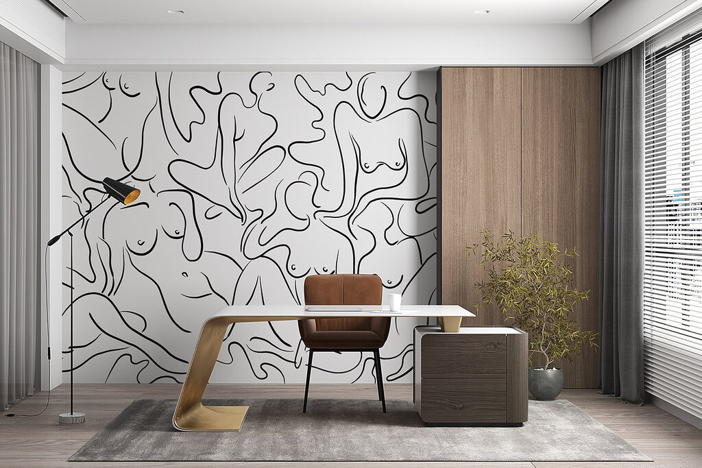 Mulheres em linhas soltas — interior 3