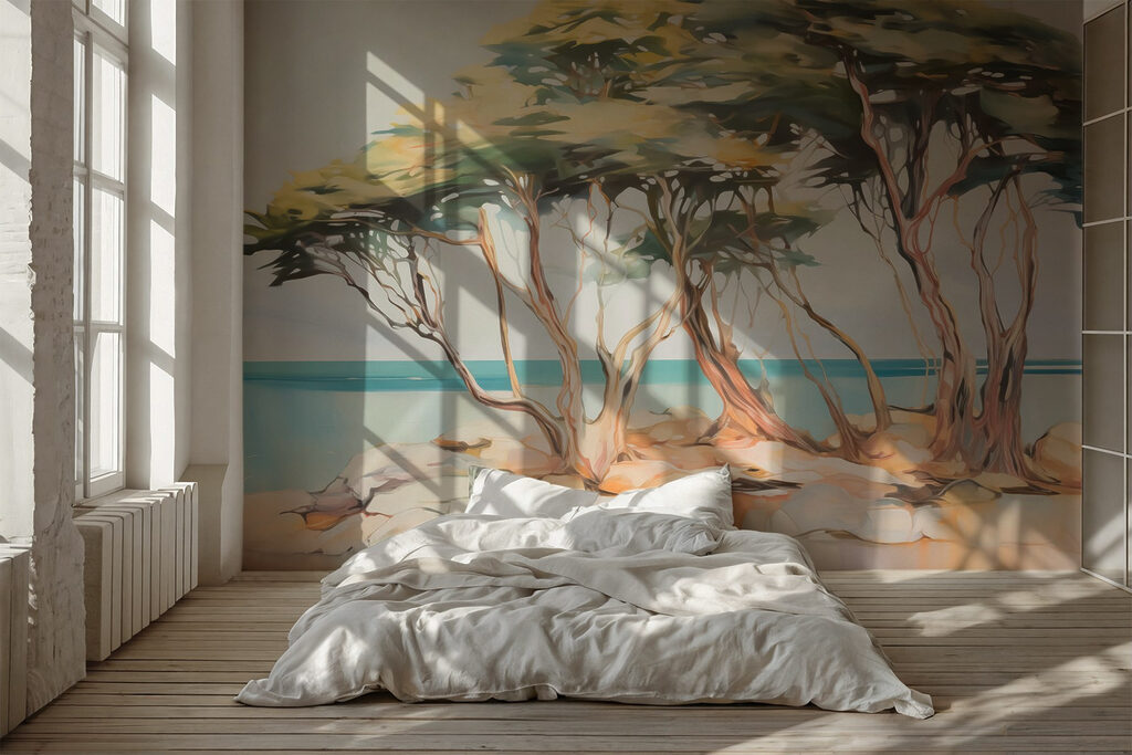 Troncos quentes sobre rochas — interior 1