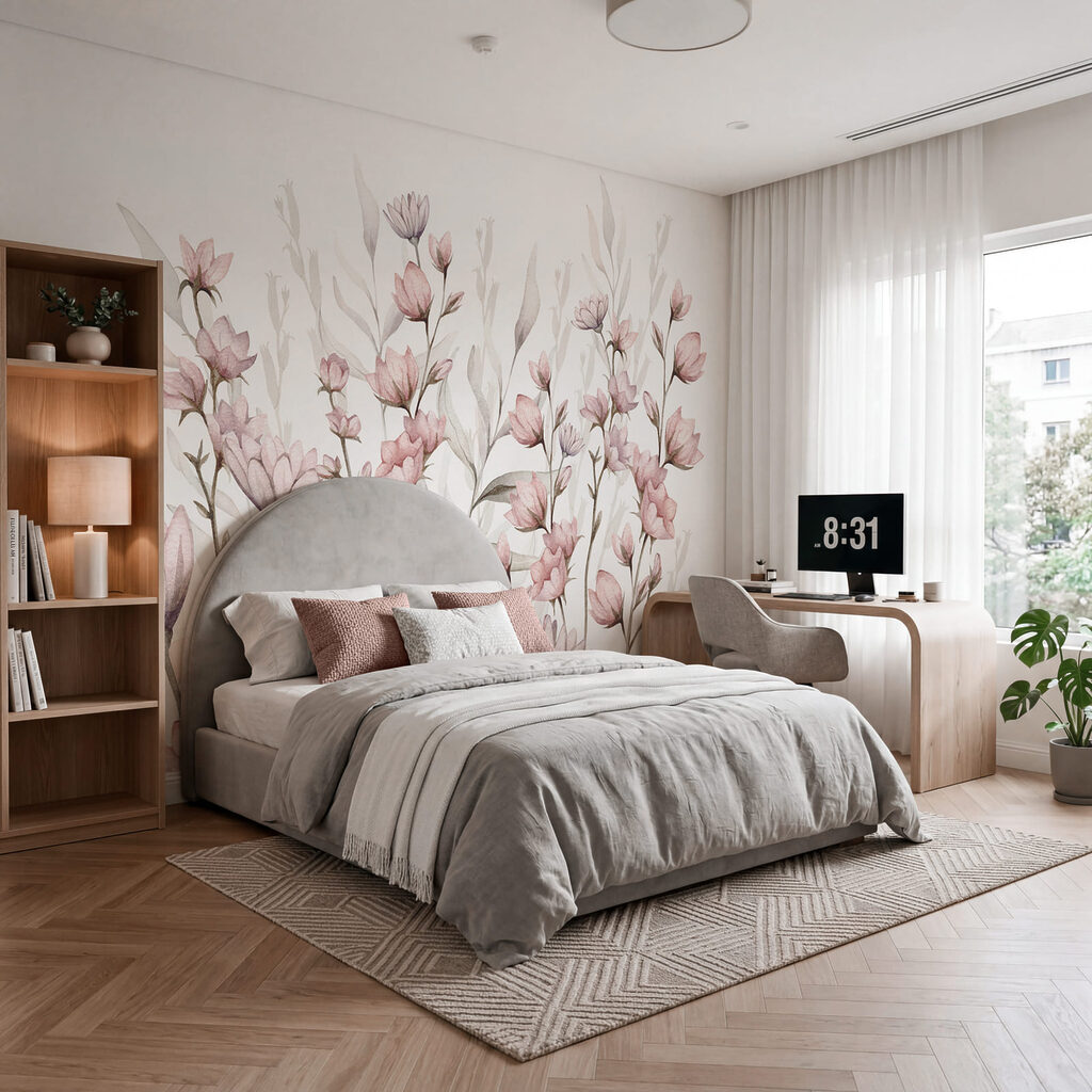 Flores cor-de-rosa delicadas — interior 1