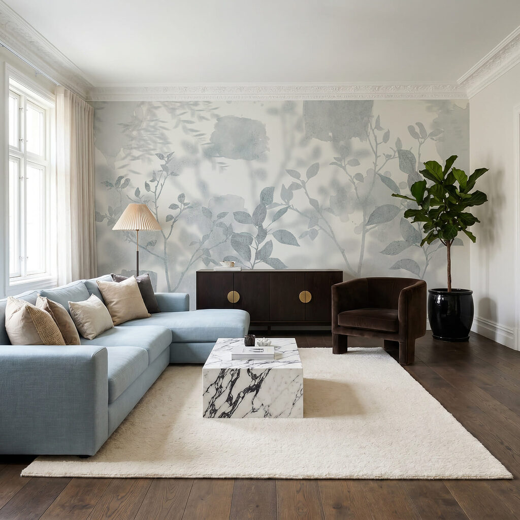 Ramos claros sobre sombras — interior 1