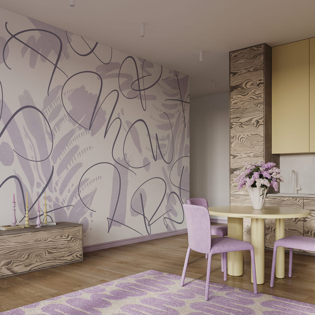 Linhas soltas sobre folhas — interior 2