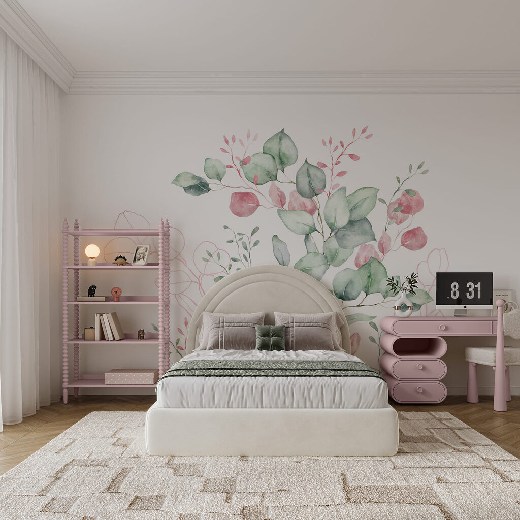 Folhas redondas com botões — interior 3