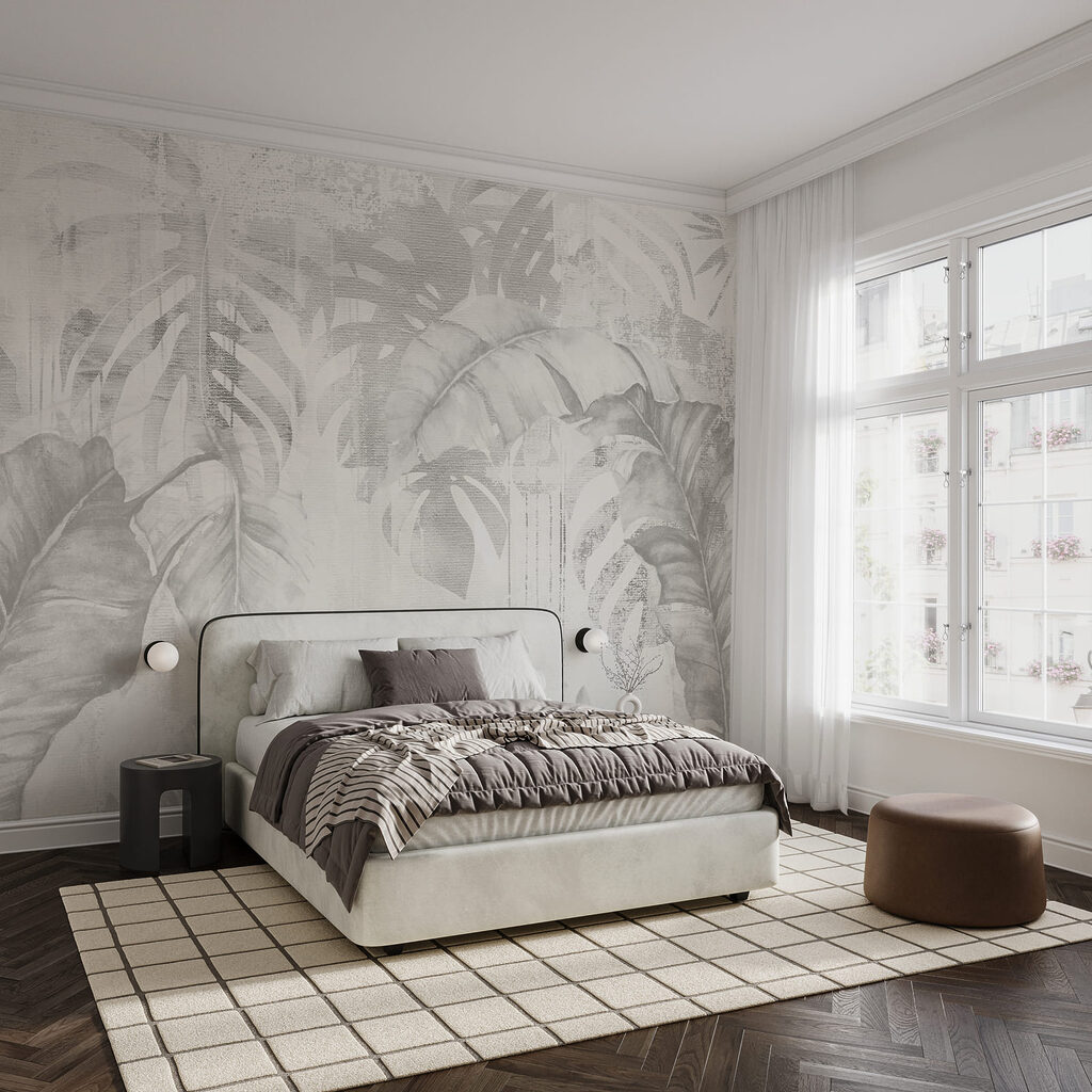 Folhas tropicais desgastadas — interior 2