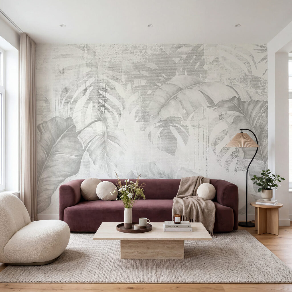 Folhas tropicais desgastadas — interior 3