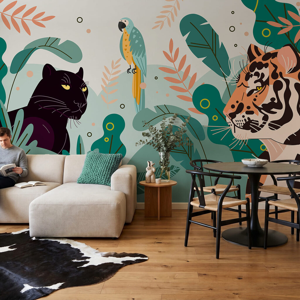 Tigre e pantera negra — interior 1