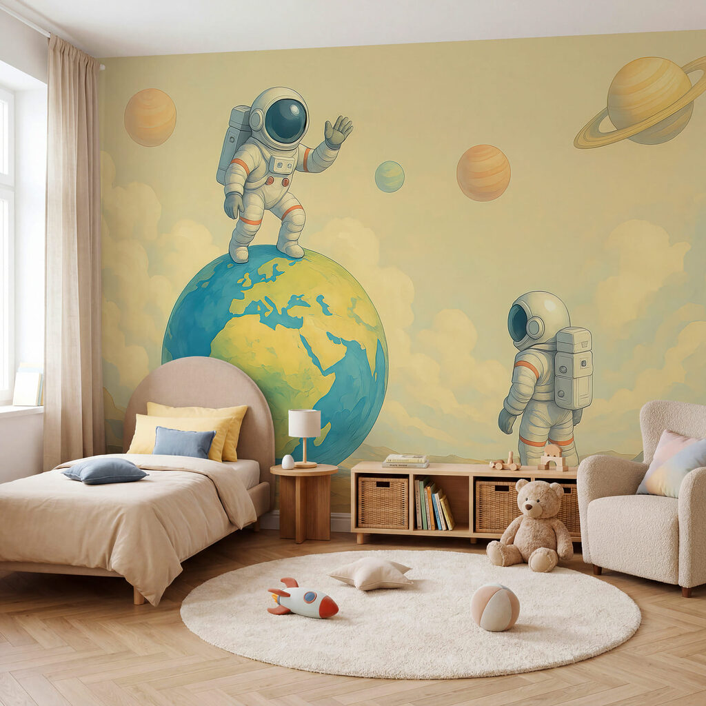 Astronautas e a Terra — interior 1