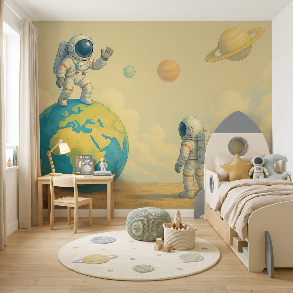 Astronautas e a Terra — interior 2