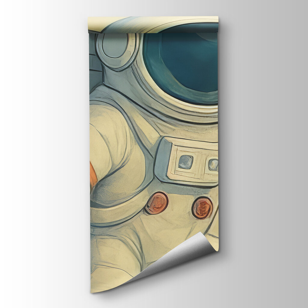 Astronautas e a Terra — vista do produto