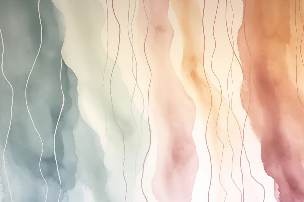 Faixas pastel verticais — design completo