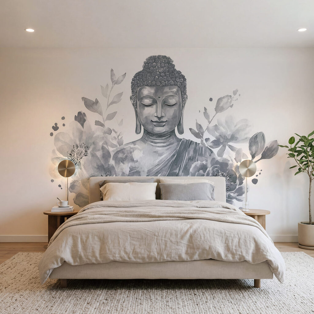 Buda entre flores cheias — interior 2