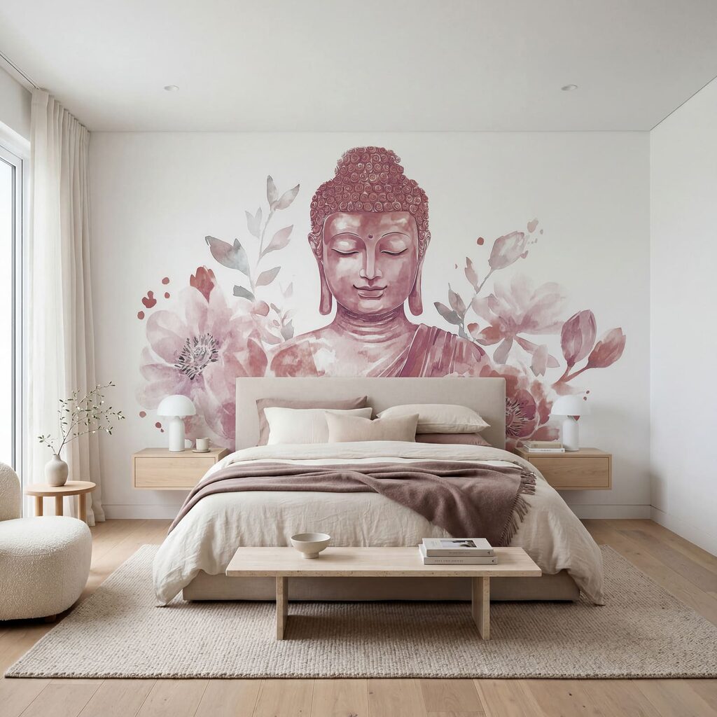 Buda entre flores cheias — interior 2