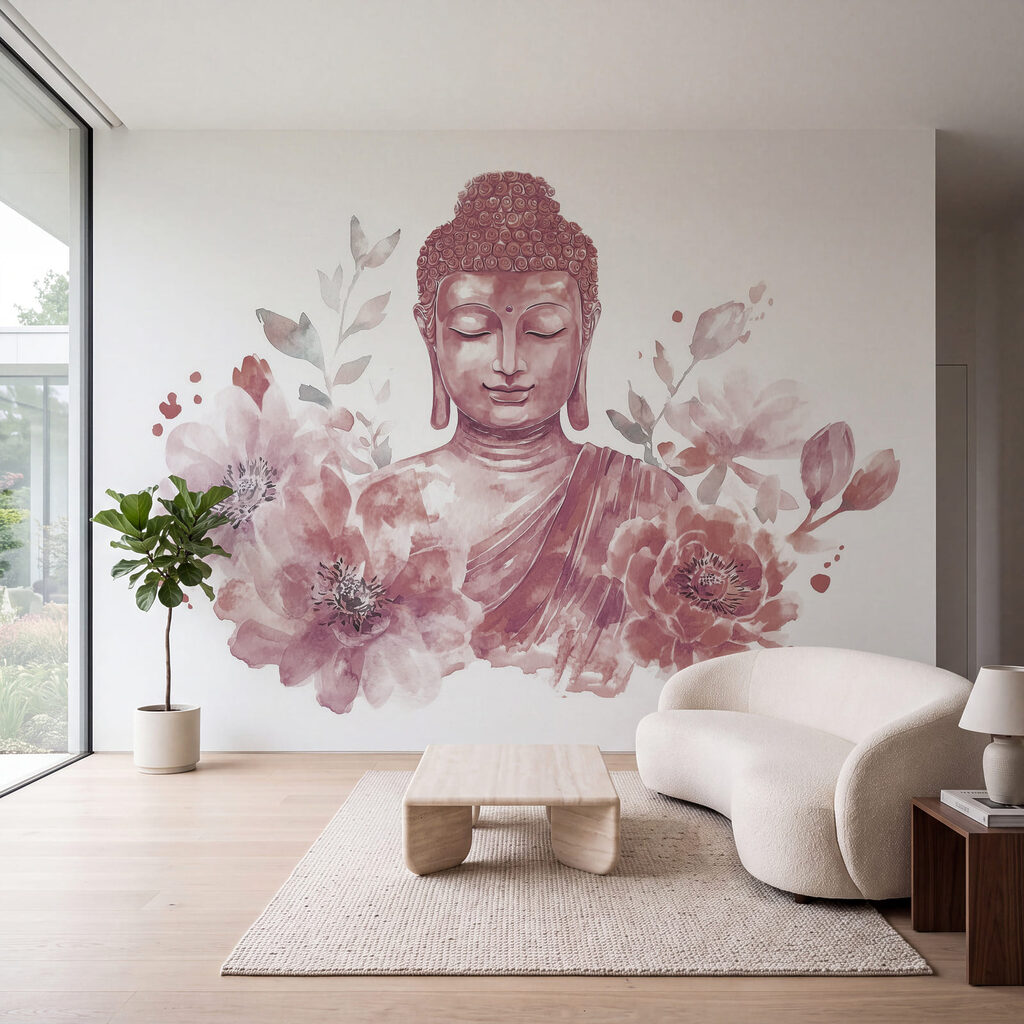 Buda entre flores cheias — interior 3