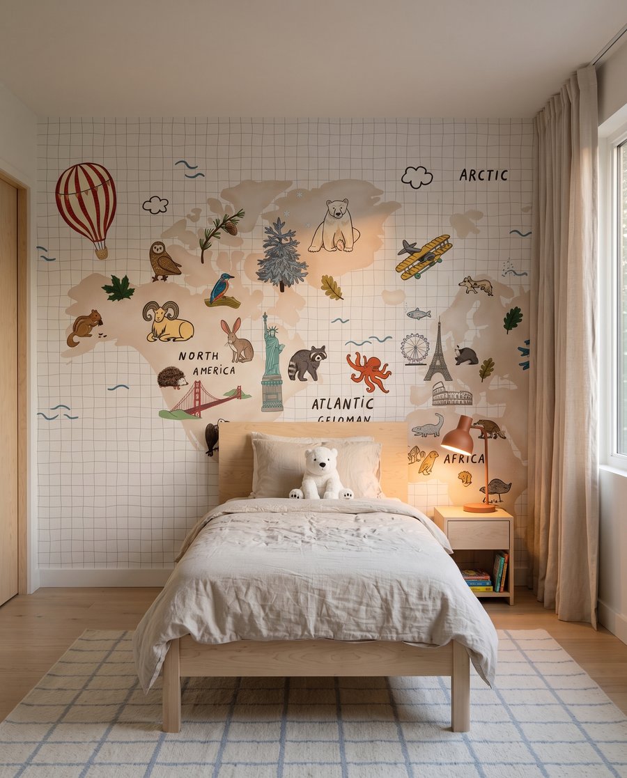 Mapa com animais — interior 2