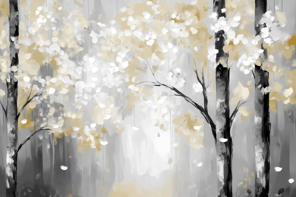 Luz no bosque dourado — design completo