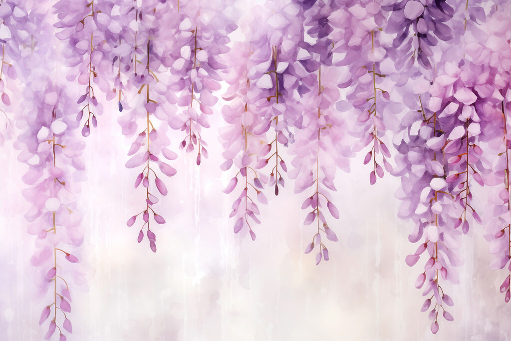 Cachos em flor pendentes — design completo