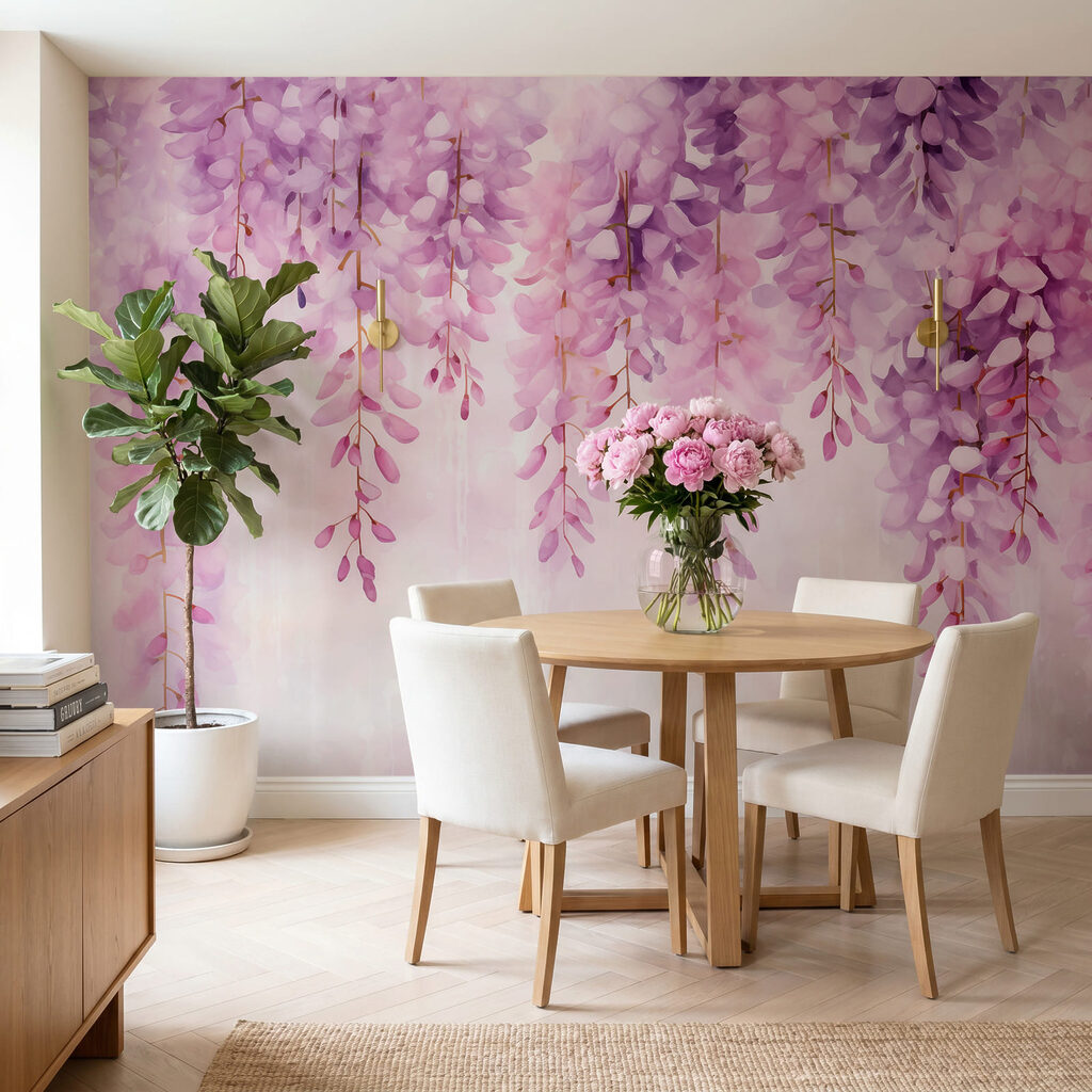 Cachos em flor pendentes — interior 3