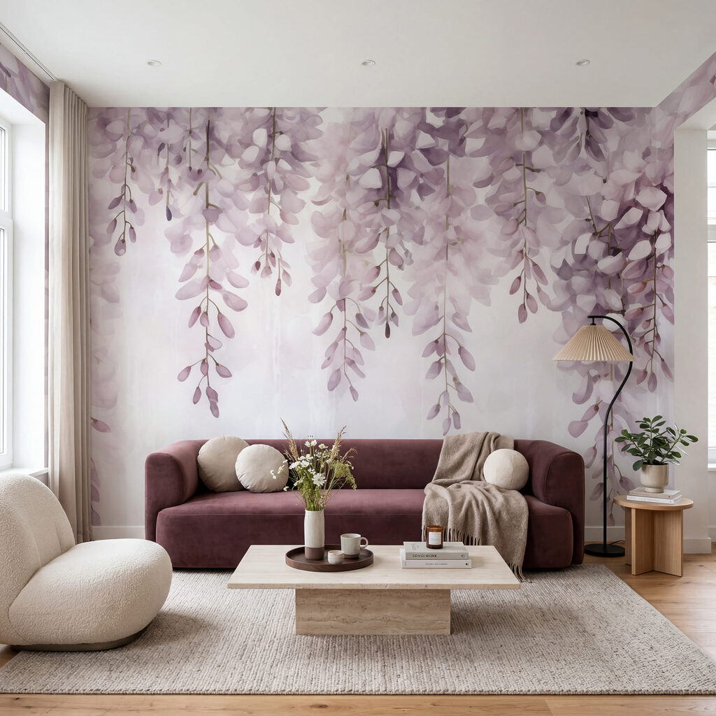 Cachos em flor pendentes — interior 2
